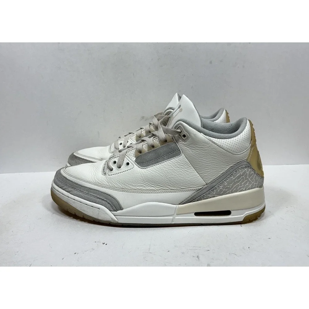 Air Jordan 3 Retro SE Craft Ivory FJ9479-100 Men's‎ Size 13 Shoes Sneakers